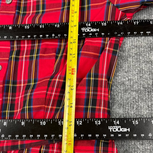 J Crew Dress Womens 2 Red Plaid Long Sleeve Shirtdress Belted Christmas Holiday - Picture 4 of 10